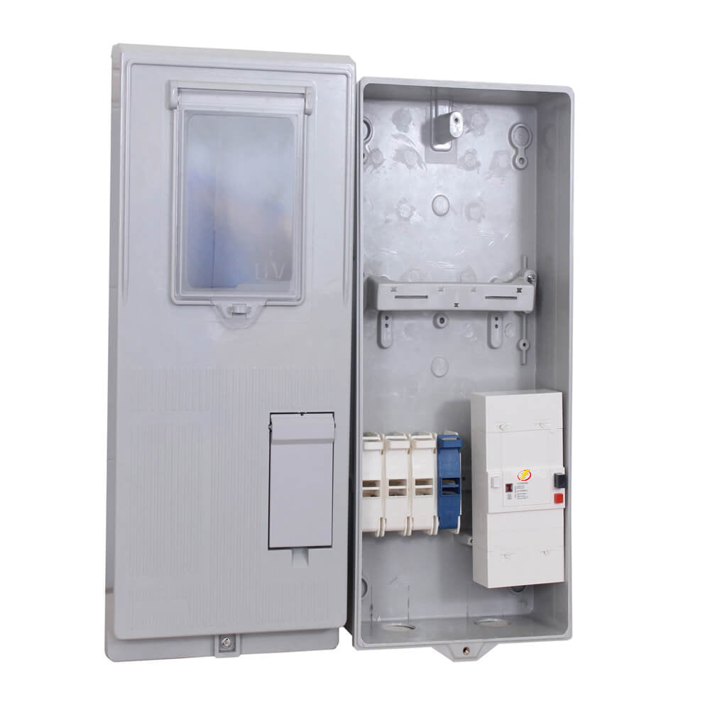 Three Phase Prepayment Meter Box with Circuit Breaker